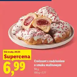 Lidl Croissant z nadzieniem o smaku malinowym Piekarnia Lidla oferta