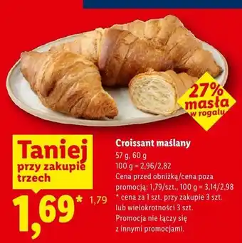 Lidl Croissant maślany Piekarnia Lidla oferta