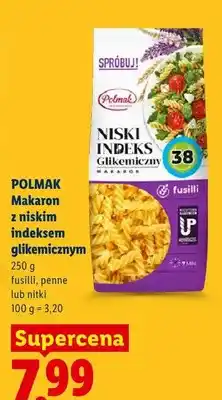 Lidl Makaron nitki z niskim indeksem glikemicznym Polmak oferta