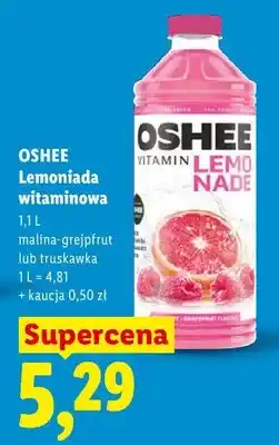 Lidl Lemoniada witaminowa truskawka Oshee oferta