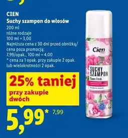 Lidl Suchy szampon do włosów Cien oferta