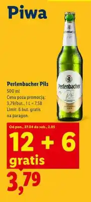 Lidl Piwo Perlenbacher Pils oferta