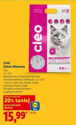 Lidl Żwirek silikonowy Cleo oferta