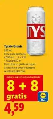 Lidl Piwo Tyskie Gronie oferta