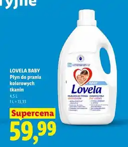 Lidl Płyn do prania kolorowych tkanin Lovela Baby oferta