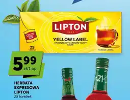 ABC Herbata czarna expresowa Lipton Yellow Label oferta