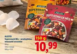 Lidl Supersnack Mix przekąskowe mieszanki orzechów z miechunką Alesto oferta
