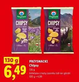 Lidl Chipsy Przysnacki ser górski oferta