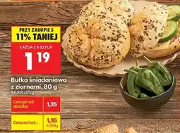 Biedronka bułka sniadaniowa z ziarnami , 80 g oferta