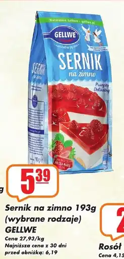 Sezamek Sernik na zimno gellwe oferta