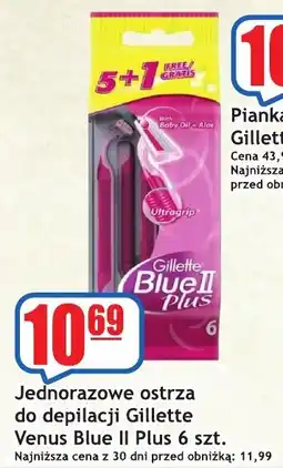 Sezamek Jednorazowe ostrza do depilacji Gillette Venus Blue II Plus oferta