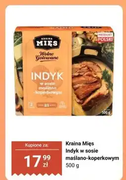 Biedronka Indyk w sosie maślano-koperkowym Kraina Mięs Wolno Gotowane oferta
