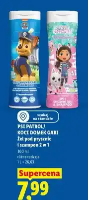 Lidl Żel pod prysznic i szampon 2 w 1 Koci Domek Gabi oferta
