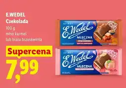 Lidl Czekolada E.Wedel mleczna biała brzoskwinia oferta