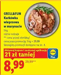 Lidl GRILL&FUN Karkówka wieprzowa w marynacie oferta