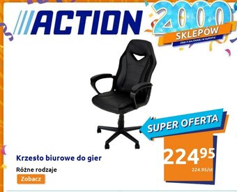Action Krzesło biurowe do gier oferta