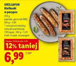 Lidl GRILL & FUN Kiełbaski w posypce oferta