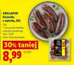 Lidl GRILL&FUN Kaszanka z wątrobą, XXL oferta