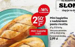Żabka Mini bagietka z nadzieniem pesto ricotta Żabka oferta