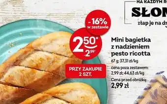 Mini bagietka z nadzieniem pesto ricotta Żabka