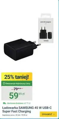 ERLI Ładowarka Samsung 45W USB-C Super Fast Charging oferta