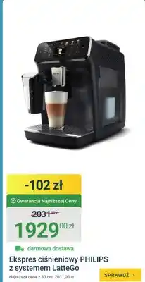 ERLI Ekspres ciśnieniowy Philips z systemem LatteGo oferta