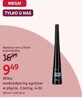 Wibo, wodoodporny eyeliner w płynie, Czarny