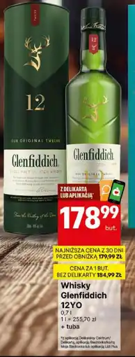 Delikatesy Centrum Whisky Glenfiddich 12YO 0,7 l + tuba oferta