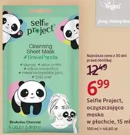 Rossmann Selfie Project, oczyszczająca maska w płachcie oferta