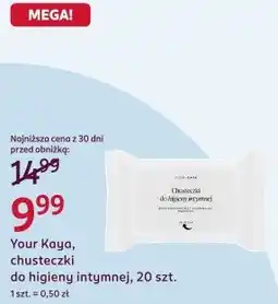 Rossmann Your Kaya, chusteczki do higieny intymnej, 20 szt oferta