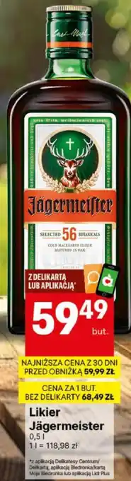 Delikatesy Centrum Likier Jägermeister oferta