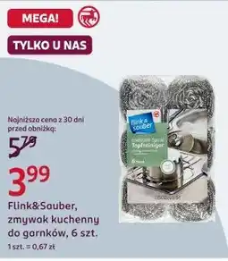Rossmann Flink&Sauber, zmywak kuchenny do garnków, 6 szt oferta