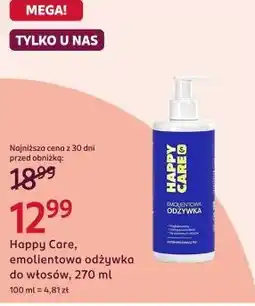 Rossmann Happy Care, emolientowa odżywka do włosów oferta