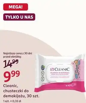 Rossmann Cleanic, chusteczki do demakijażu, 30 szt oferta