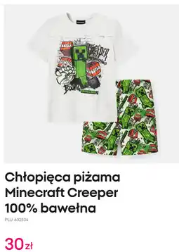 Pepco Chłopięca piżama Minecraft Creeper 100% bawełna oferta