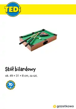 Tedi Stół bilardowy ok. 49 x 31 x 8 cm oferta