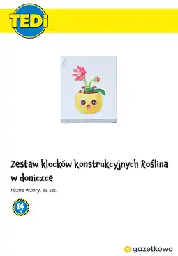 Tedi Zestaw klocków konstrukcyjnych Roślina w doniczce oferta