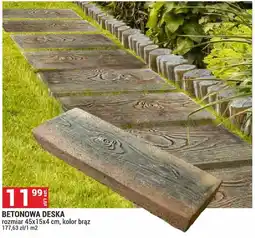 Merkury Market Betonowa deska 45x15x4cm kolor brąz oferta