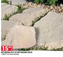 Merkury Market Betonowa płyta deptakowa Rock ~30x37cm kolor beżowy oferta