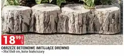 Merkury Market Obrzeże betonowe imitujące drewno ~36x10x8cm kolor biało/szary oferta