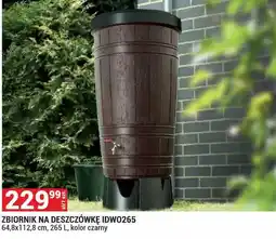 Merkury Market Zbiornik na deszczówkę IDWO265 64,8x112,8cm 265l kolor czarny oferta
