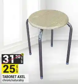 Merkury Market Taboret Axel chrom/naturalny oferta