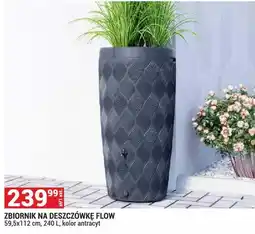 Merkury Market Zbiornik na deszczówkę Flow 59,5x112cm 240l kolor antracyt oferta