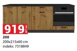Merkury Market Zestaw szafek kuchennych 200 200x215x60cm indeks 7318849 oferta