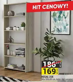 Merkury Market Regał Zoe 80x180x30cm kolor dąb sonoma oferta