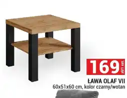 Merkury Market Ława Olaf VII 60x51x60cm kolor czarny/wotan oferta