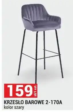Merkury Market Krzesło barowe 2-170A kolor szary oferta