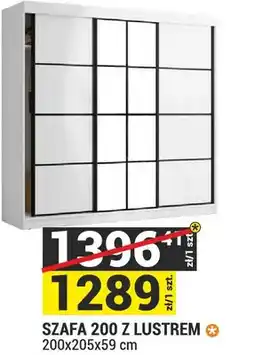 Merkury Market Szafa z lustrem System Tanger 200x205x59cm kolor biały oferta