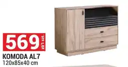 Merkury Market Komoda AL7 Allmo kolor dąb estana jasny/antracyt 120x85x40cm oferta