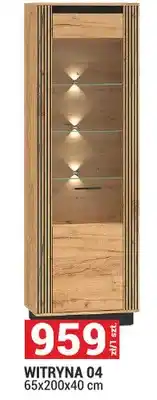 Merkury Market Witryna 04 System Urso kolor dąb craft złoty/czarny 65x200x40cm oferta